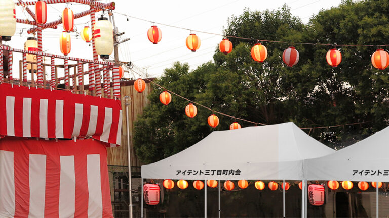お祭りの屋台・縁日にイベント用テントがオススメ！